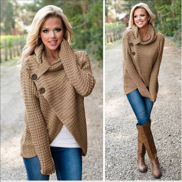 T&J Designs Sweaters - 🌟1 LEFT New Fashion Turtle Neck Knitted Sweater🌟